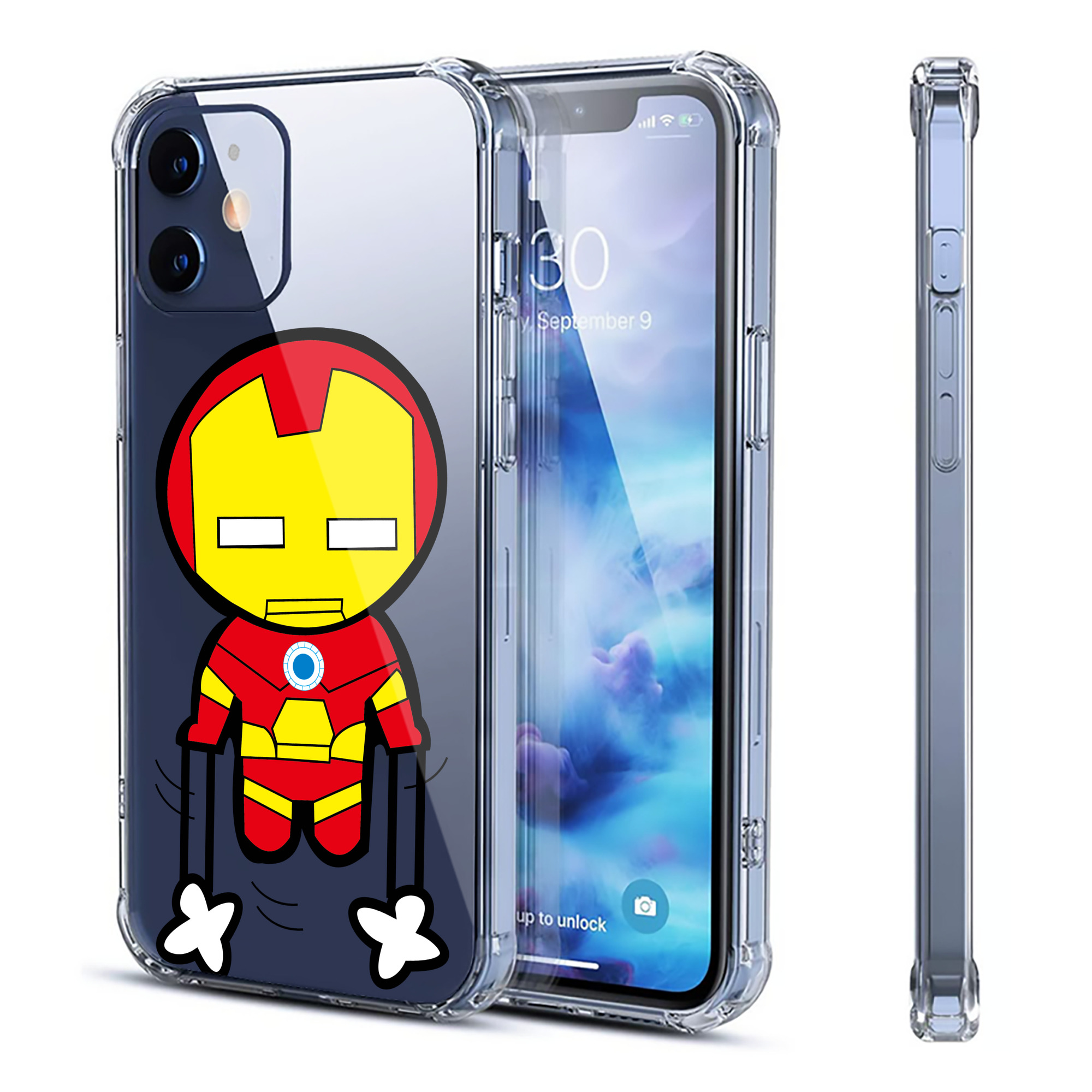 （画像用） アベンジャーズ The Avengers 【iPhone 12シリーズ対応】透明スマホケース（クリアソフトケース）